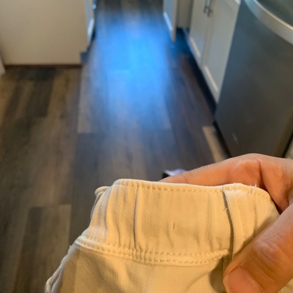 J.jill denim  authentic fit slim‎ ankle  cream /tan jeans. Worn 3x - Picture 5 of 6